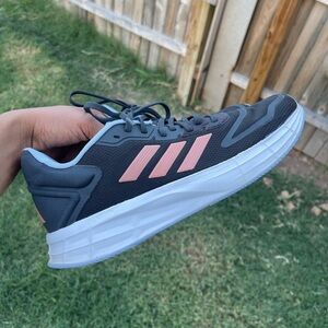 ADIDAS Duramo SL 2.0 Running Shoes Womens Size 11 Carbon/Coral Fusion/Blue Dawn